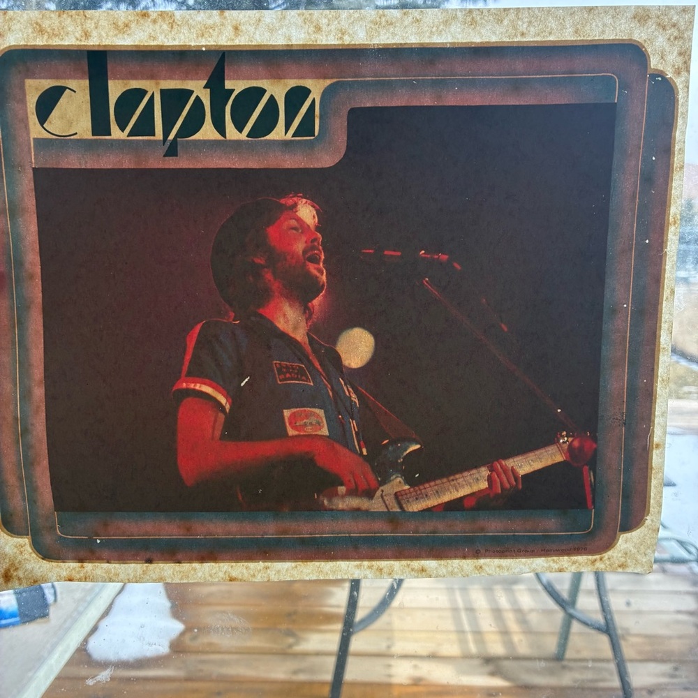 Eric Clapton 70s Vintage T-shirt Iron-on Transfer Decal